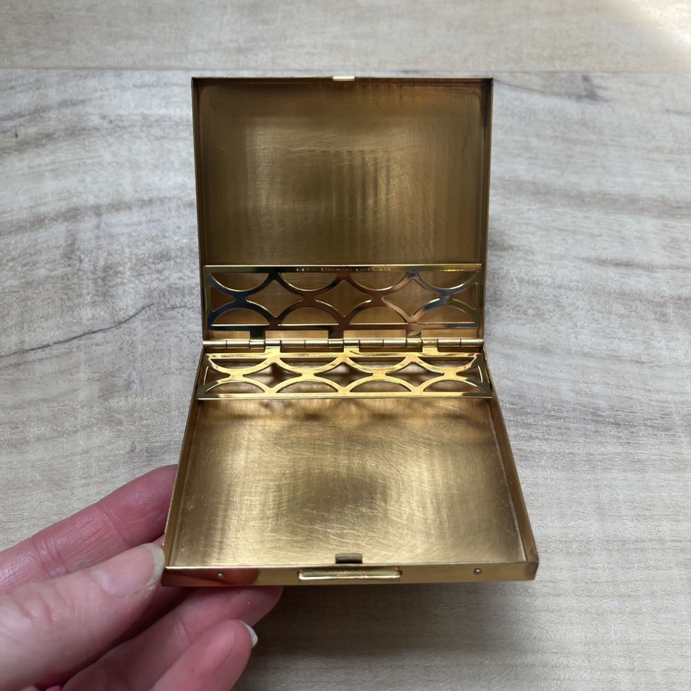 Gold Compact Card Case - Unbranded Slim Metal Accessory